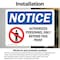 Signmission Authorized Personnel Only Beyond This Point OSHA Notice Sign, Vinyl Decal, 7in W x 5in L, 2PK OS-2PACK-NS-D-57-L-15264 - alternate 6